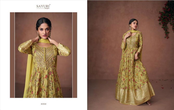 Sayuri Nooriat Organza Silk Anarkali Wedding Salwar Suits Catalog
